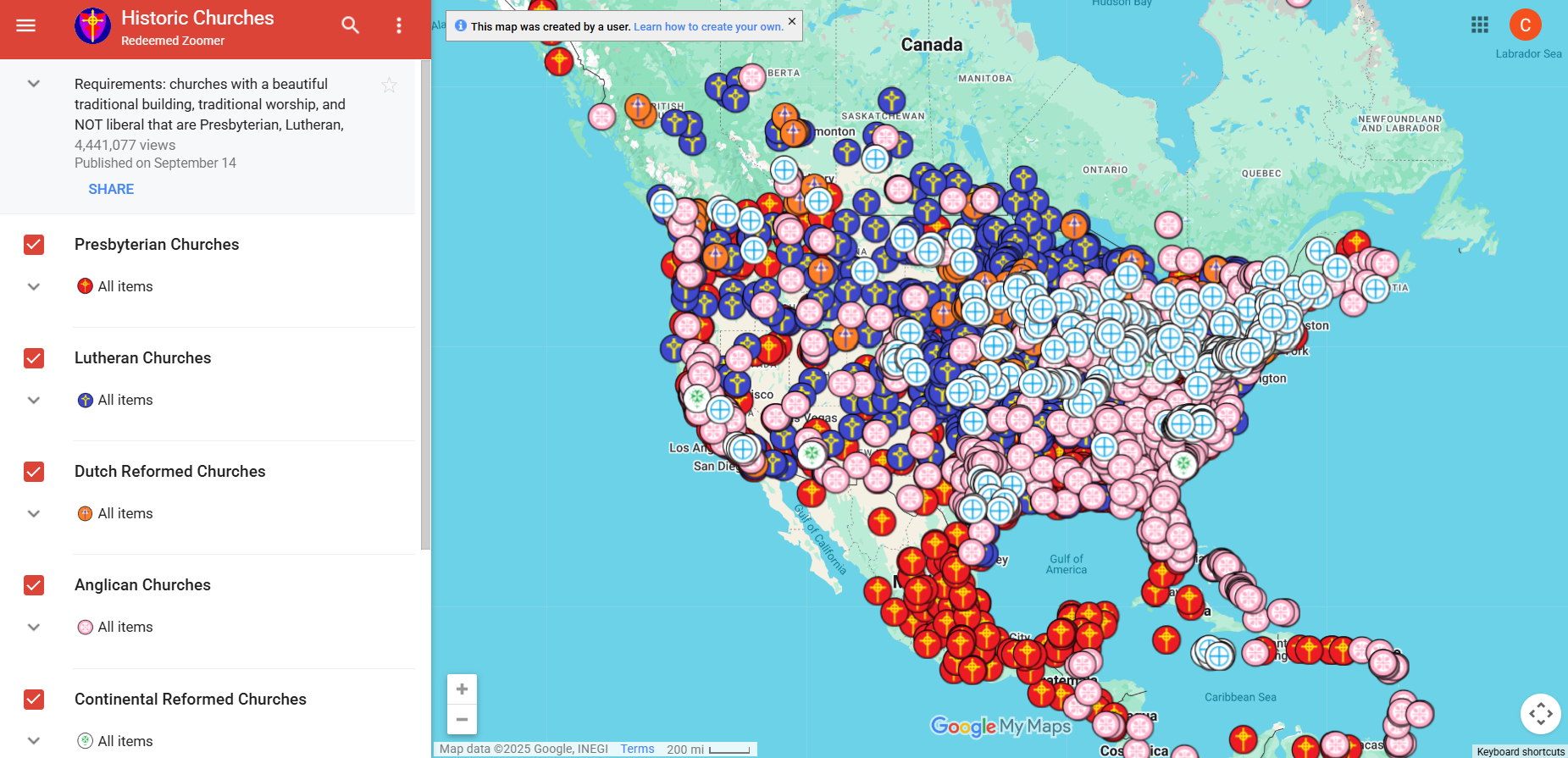 mainline church map